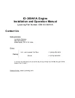 Preview for 2 page of Lycoming IO-360-N1A Installation And Operation Manual