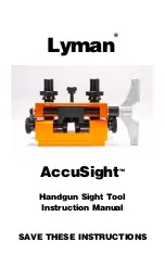 Lyman AccuSight 7031287 Instruction Manual preview