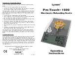 Lyman Pro-Touch 1500 Operating Instructions preview