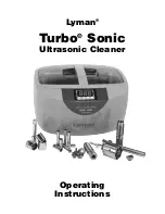 Lyman Turbo Sonic Operating Instructions Manual preview