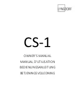 Lyngdorf CS-1 Owner'S Manual preview