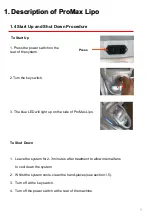 Предварительный просмотр 9 страницы Lynton promax lipo Operator'S Manual