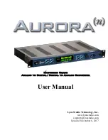 Lynx Studio Technology Aurora(N) User Manual предпросмотр