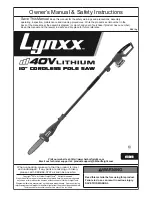 Предварительный просмотр 1 страницы Lynx 63286 Owner'S Manual & Safety Instructions