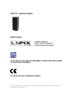 Предварительный просмотр 3 страницы Lynx ADP-215 User Manual