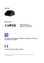 Preview for 3 page of Lynx ADP-28M User Manual