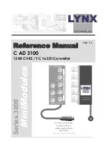 Предварительный просмотр 1 страницы Lynx C AD 3100 Reference Manual