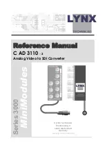 Предварительный просмотр 1 страницы Lynx C AD 3110 - 2 Reference Manual