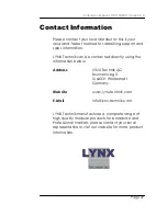 Предварительный просмотр 29 страницы Lynx C DX 5024 C Reference Manual