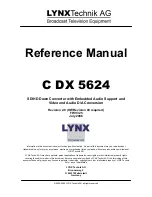 Lynx C DX 5624 Reference Manual предпросмотр