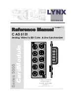 Предварительный просмотр 1 страницы Lynx CardModule C AD 5131 Reference Manual