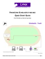 Lynx FINISHLYNX SCHOLASTIC Quick Start Manual предпросмотр