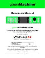 Preview for 1 page of Lynx greenMachine titan Reference Manual