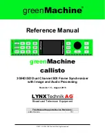 Lynx greenMachine Reference Manual предпросмотр