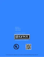 Предварительный просмотр 23 страницы Lynx L15ICE User'S Manual & Installation Instructions