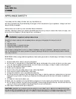 Предварительный просмотр 2 страницы Lynx L15WINE User'S Manual & Installation Instructions