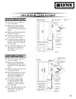 Предварительный просмотр 35 страницы Lynx L24FR-2 Care, Use And Installation Booklet