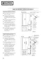 Preview for 36 page of Lynx L27 F-2 Use & Installation Manual