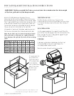 Preview for 46 page of Lynx L27 Series Care & Use/Installation Manual