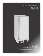 Lynx LM15ICER Care & Use/Installation Manual предпросмотр