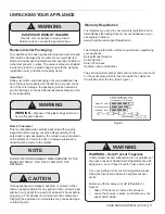 Preview for 3 page of Lynx LM15REF Care & Use/Installation Manual