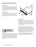 Preview for 4 page of Lynx LM15REF Care & Use/Installation Manual