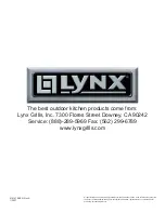 Preview for 20 page of Lynx LM15REF Care & Use/Installation Manual