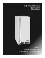 Lynx LN15ICE Care & Use/Installation Manual предпросмотр