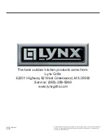 Предварительный просмотр 24 страницы Lynx LN24BF Care & Use/Installation Manual