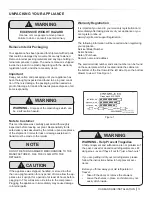 Preview for 3 page of Lynx LN24DWR Care & Use/Installation Manual