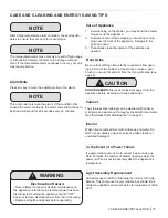 Preview for 11 page of Lynx LN24DWR Care & Use/Installation Manual