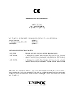 Preview for 22 page of Lynx LX-212S User Manual