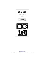 Lynx LX-218S User Manual preview