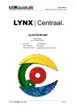 Lynx LynxCentraal 5000 Series Quick Start Manual предпросмотр