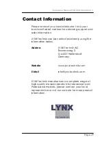 Предварительный просмотр 29 страницы Lynx P VD 5010 B Reference Manual