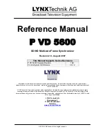 Lynx P VD 5600 Reference Manual preview