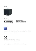 Preview for 3 page of Lynx pro-audio GR-18S User Manual