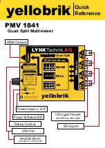 Lynx yellobrik PMV 1841 Quick Reference предпросмотр