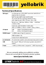 Preview for 4 page of Lynx yellobrik PMV 1841 Quick Reference