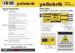 LYNXTechnik Yellobrik OTR 1840 Quick Reference предпросмотр