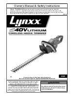 Lynxx 63288 Owner'S Manual preview