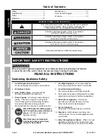 Preview for 2 page of Lynxx 63289 Owner'S Manual & Assembly Instructions