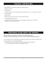 Предварительный просмотр 6 страницы Lysol LYSOL Air Purifier LAP-1 Owner'S Manual