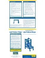 Lyte Industries Podium Steps Assembly Instructions preview