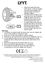 Preview for 2 page of Lyyt 429.955UK User Manual