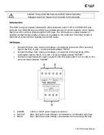 Preview for 2 page of Lyyt LR30 User Manual