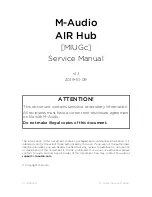 M-Audio AIR Hub Service Manual предпросмотр