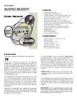 M-Audio Audio Buddy User Manual предпросмотр