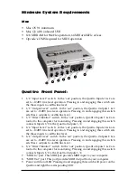 Preview for 3 page of M-Audio Audiosport Quattro Mac User Manual