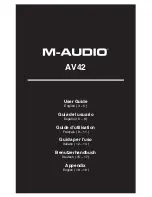 Предварительный просмотр 1 страницы M-Audio AV42 User Manual